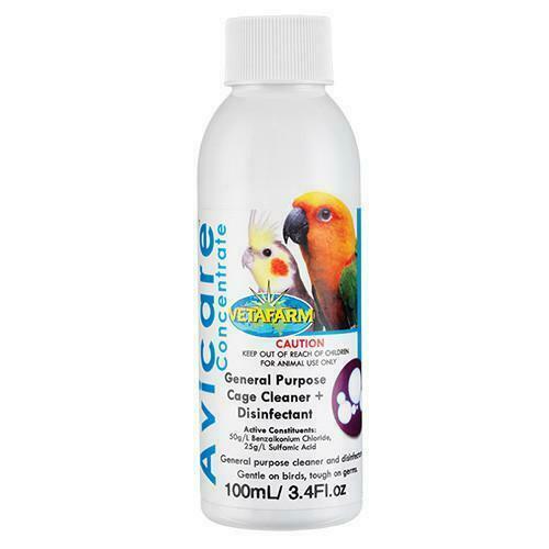 Vetafarm Avicare Bird Cage Cleaner & Disinfectant Concentrate 100ml