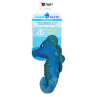 Spunky Pup Clean Earth Dog Toy - Seahorse - Small