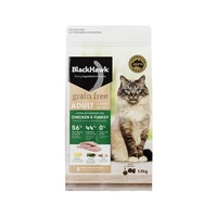 Black Hawk Grain Free Feline Adult Cat - Chicken & Turkey - 1.2kg