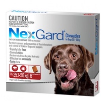 NexGard for dogs 25.1-50 kgs - Red - 3 Pack