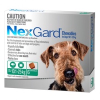 NexGard for dogs 10.1-25 kgs - Green - 6 Pack