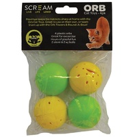 Scream Orb Cat Toys - 4 Pack