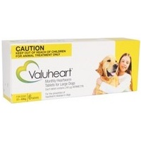 Valuheart for Large Dogs 21-40 kg - 6 Pack - Yellow