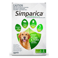 Simparica for Large Dogs 20.1-40kg - Green - 3 Pack