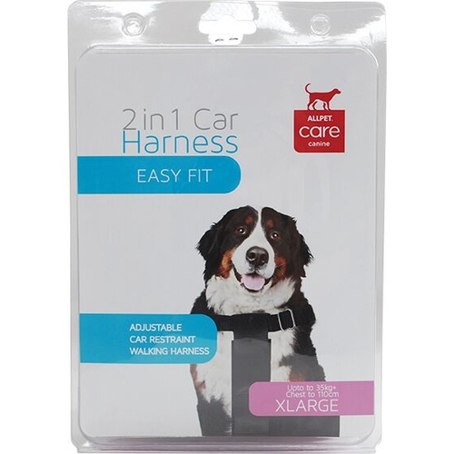 ALLPET 2 in 1 Dog Car Harness - X-Large - Over 35kg