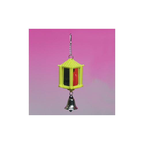 Latern Mirror with Bell Bird Toy