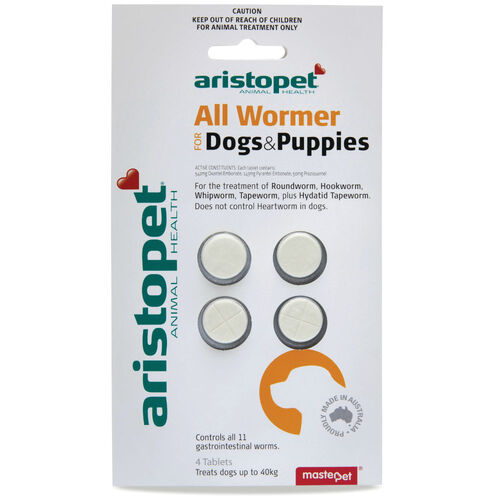 Aristopet All Wormer for Dogs and Puppies - 4 Tablets