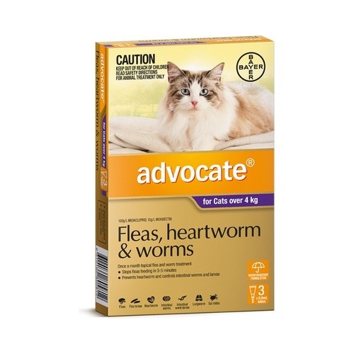 Advocate for Cats over 4 kgs - 3 Pack - Purple