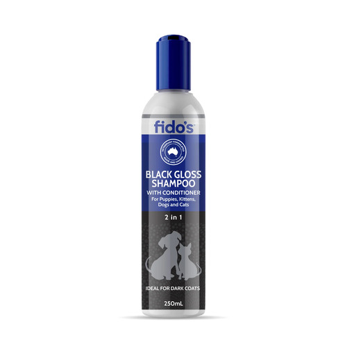 Fido's Black Gloss Shampoo with Conditioner - 250ml