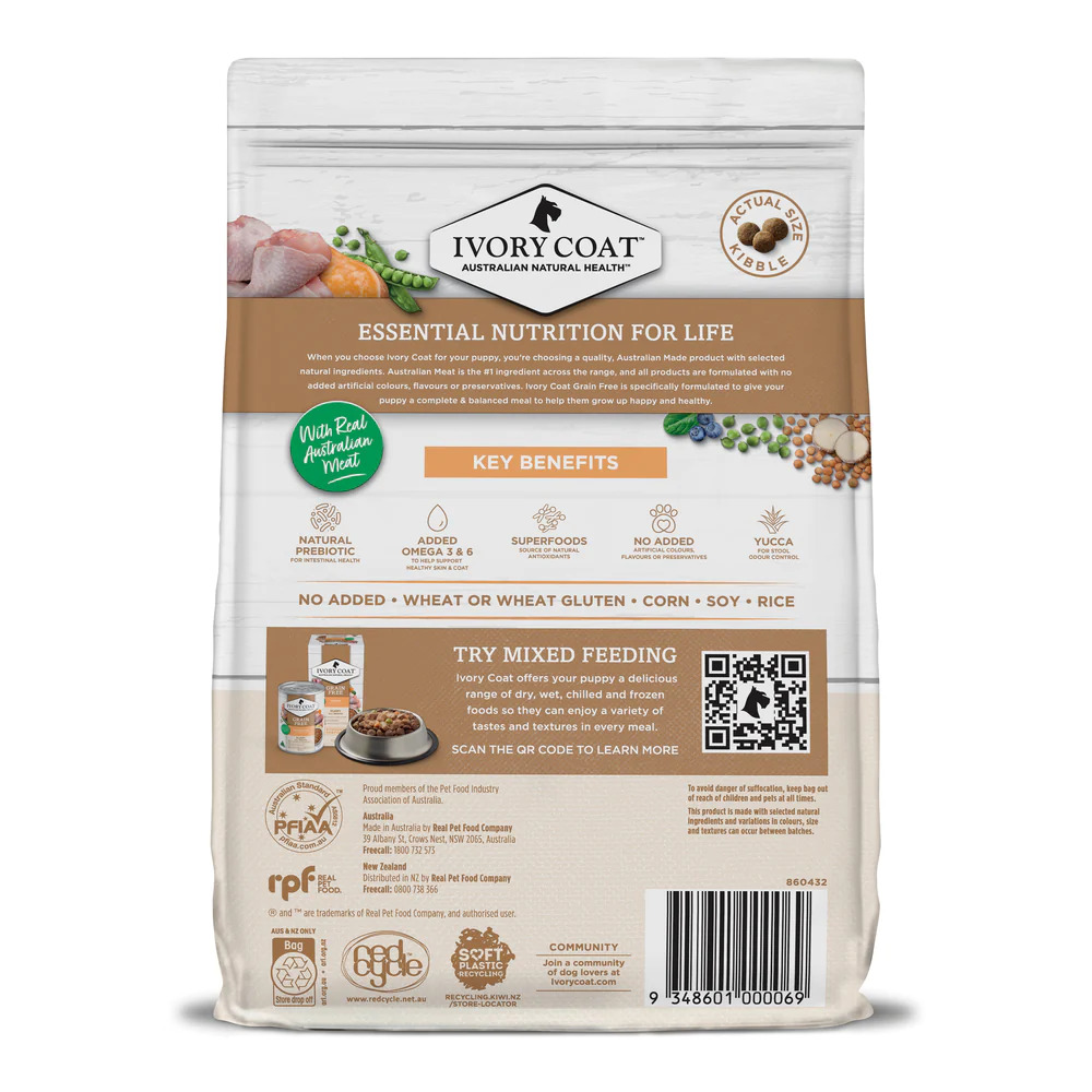Ivory Coat Puppy Grain Free Dry Food 2kg