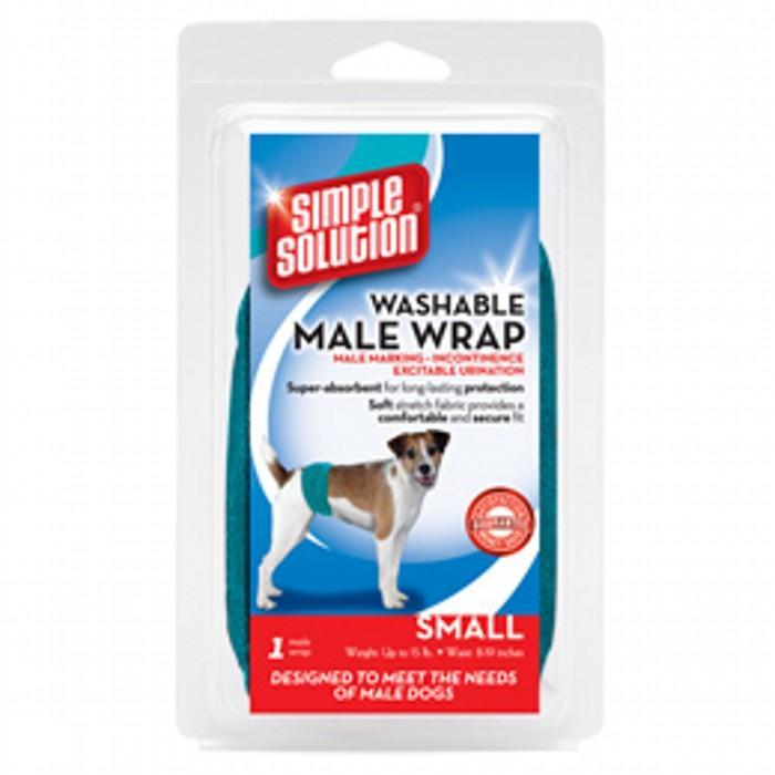Simple Solution Washable Male Dog Wrap for Incontinence Small