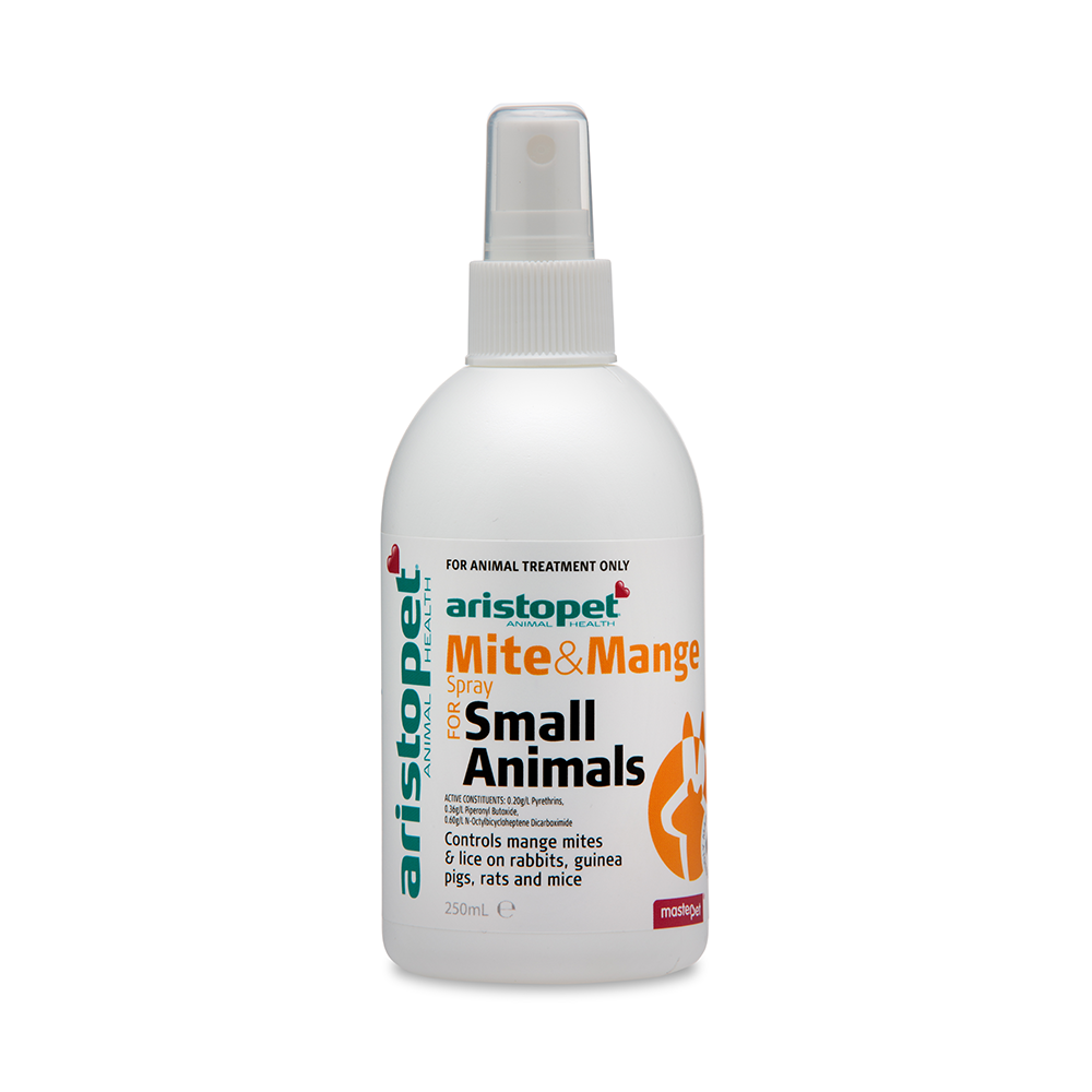 Aristopet Small Animal Mite & Mange Spray for Guinea Pigs, Rats, Mice