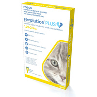 Revolution PLUS for Kittens 1.25-2.5kg - 3 Pack - Yellow