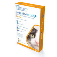 Revolution PLUS for Medium Cats 2.5-5kg - 6 Pack - Orange