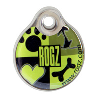 Rogz ID-Tagz Resin Instant Dog Tag - Lime Juice - Large (3.4cm)