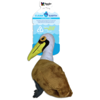 Spunky Pup Clean Earth Dog Toy - Pelican - Small