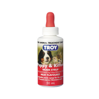Puppy & Kitten Meat Flavoured Worm Syrup Troy - 50ml