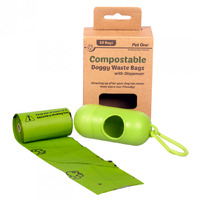 Pet One Compostable Doggy Waste Bag Dispenser + Roll