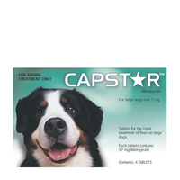 Capstar for Dogs 11.1-57 kgs - 6 Pack (1 Box) - Green
