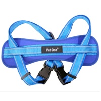 Pet One Reflective Padded Dog Harness - Blue/Blue