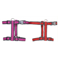 Sportz Dog H-Shape Harness - X-small - 10mm x 25-30cm (Colours: Red, Pink, Grey, Blue)