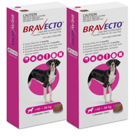 Bravecto for X-Large Dogs 40-56 kg - Purple - 2 TABLETS (6 months)