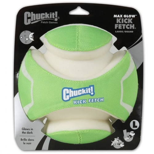 ChuckIt Max Glow Kick Fetch Dog Ball - Large