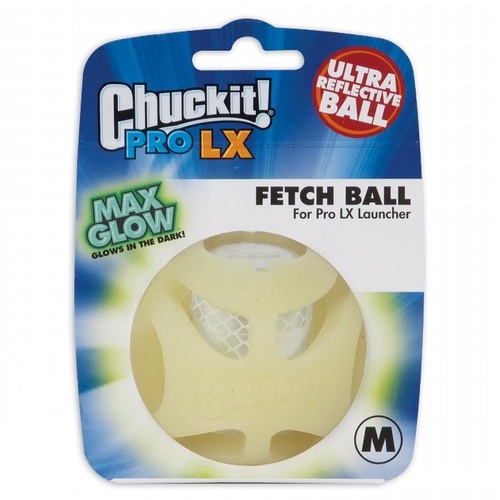 ChuckIt Max Pro LX Glow Fetch Dog Ball - 1 Pack