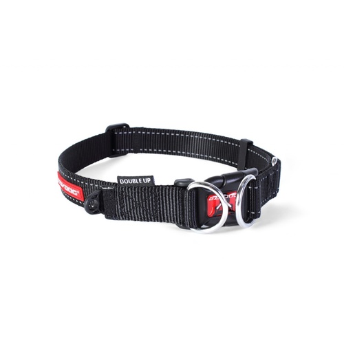 Ezydog Double Up Dog Collar - X-Large (47-71cm) - Black