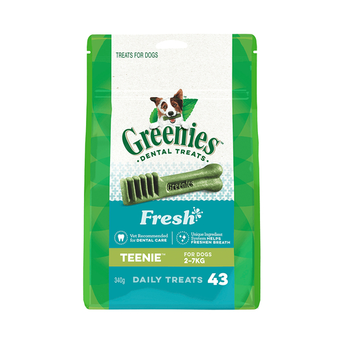 Greenies Freshmint Dog Treats - Teenie - 340g (43 Pack)