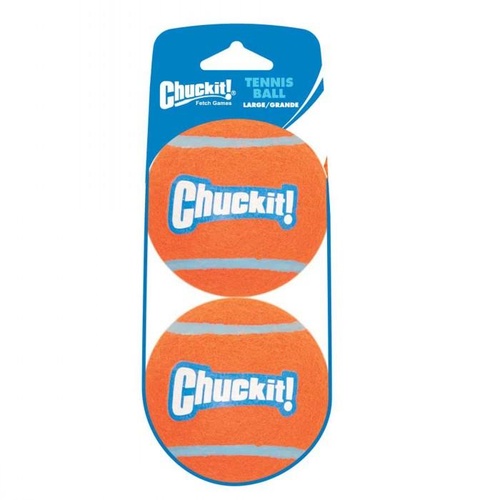 Chuck It Dog Tennis Balls for Launcher - Large (7cm) - 2 Pack