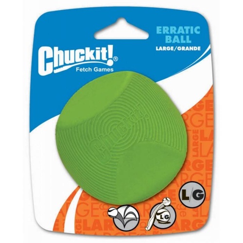 ChuckIt Erratic Dog Ball - Large (8cm) - 1 Pack