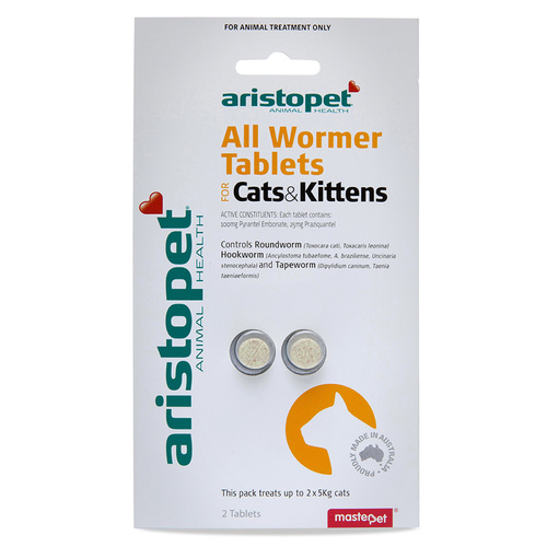 Aristopet All Wormer Tablets for Cats & Kittens - 2 Pack