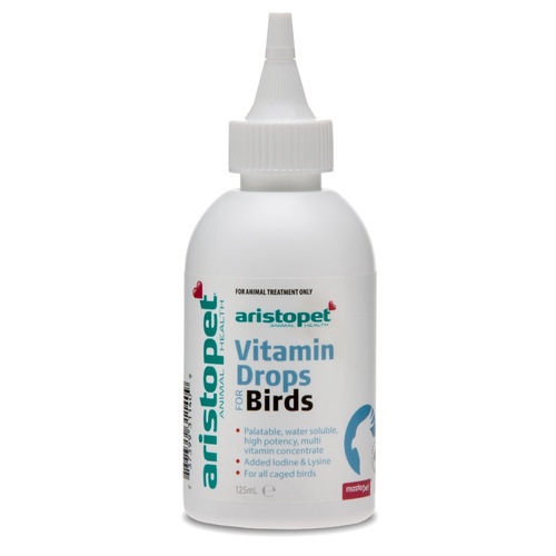 Aristopet Bird Vitamin Drops for Birds - 125ml