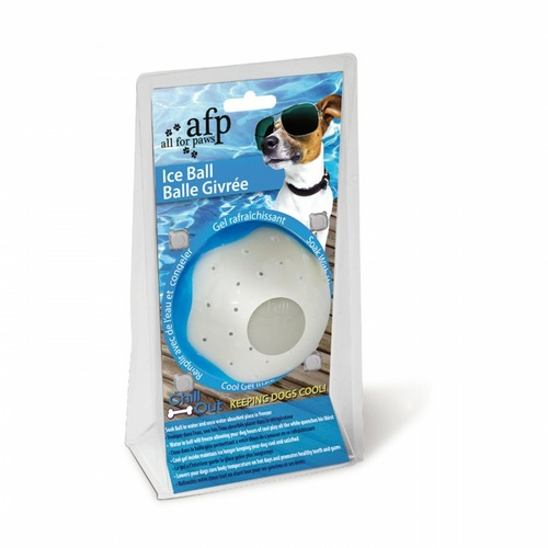 Chill Out Ice Dog Ball - 7cm (White)