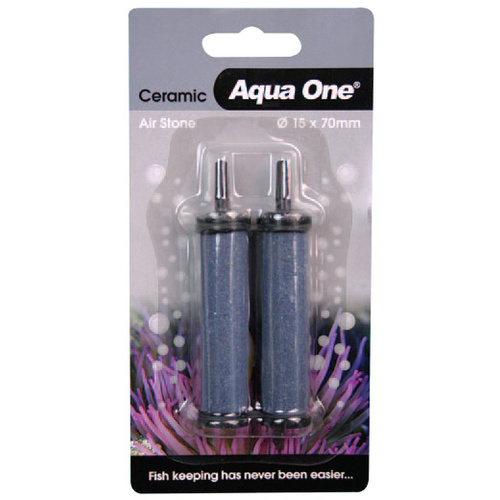 Aqua One Ceramic Air Stone - 15mm x 7cm (2 Pack)