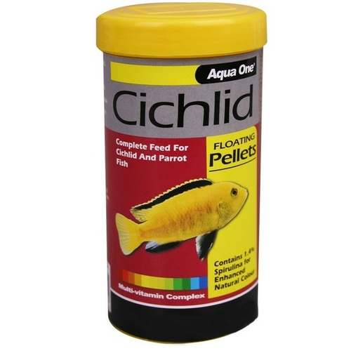 Aqua One Cichlid Floating Pellet Food - 55g