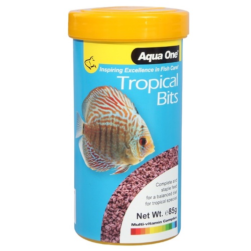 Aqua One Tropical Bits Food - 85g