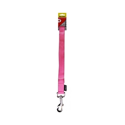 Pet One Reflective Nylon Dog Leash - 180cm x 10mm - Pink
