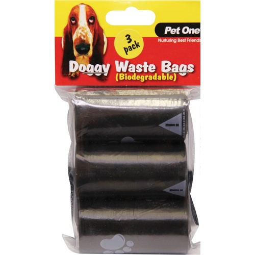 Pet One Dog Waste Bags - 3 Pack