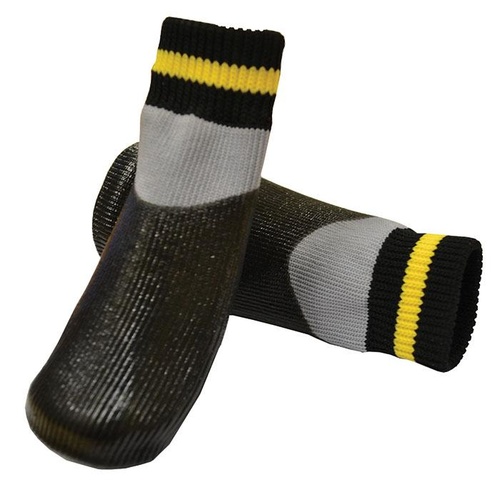 Waterproof Non-Slip Dog Socks - Black - Medium (3.7x9cm)