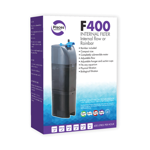 Pisces Internal Filter with Rainbar - F400 (360L/H)