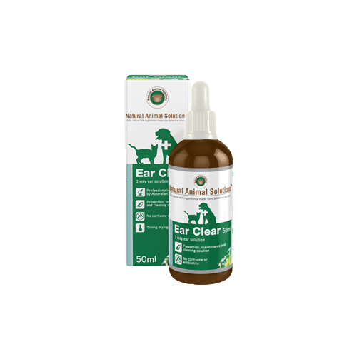 Ear Clear for dogs & cats - 50ml - Natural Animal Solutions