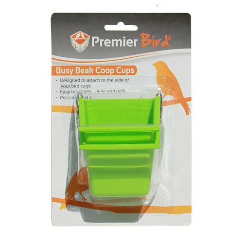 Premier Bird Small Busy Beak Coop Cup - 2 Pack - 80ml