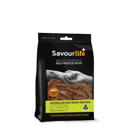 SavourLife Australian Wild Boar & Roo Strips - 165g